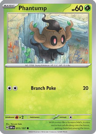Phantump 11 - SV03 Obsidian Flames - Poke-Collect