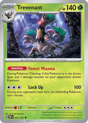 Trevenant 12 - SV03 Obsidian Flames - Poke-Collect