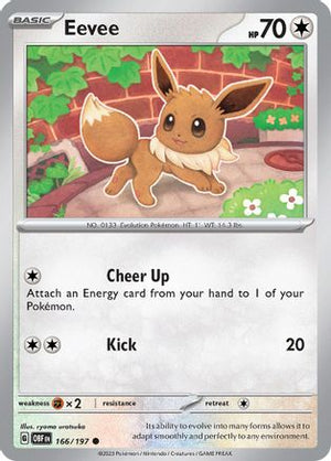 Eevee 166 - SV03 Obsidian Flames Reverse Holofoil - Poke-Collect