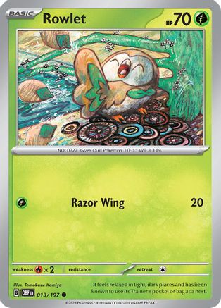 Rowlet 13 - SV03 Obsidian Flames - Poke-Collect