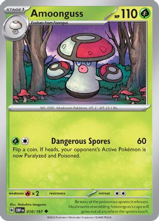 Amoonguss 10 - SV03 Obsidian Flames Reverse Holofoil - Poke-Collect