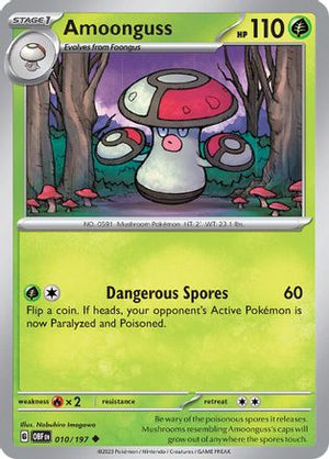 Amoonguss 10 - SV03 Obsidian Flames Reverse Holofoil