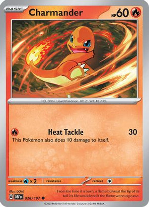 Charmander 26 - SV03 Obsidian Flames Reverse Holofoil