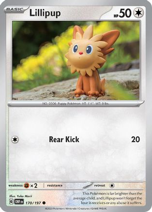 Lillipup 170 - SV03 Obsidian Flames Reverse Holofoil - Poke-Collect