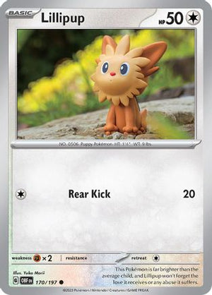 Lillipup 170 - SV03 Obsidian Flames Reverse Holofoil