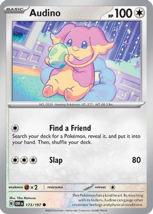 Audino 173 - SV03 Obsidian Flames Reverse Holofoil - Poke-Collect