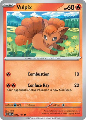 Vulpix 28 - SV03 Obsidian Flames