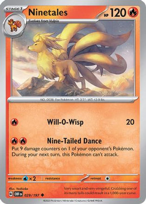 Ninetales 29 - SV03 Obsidian Flames Reverse Holofoil - Poke-Collect