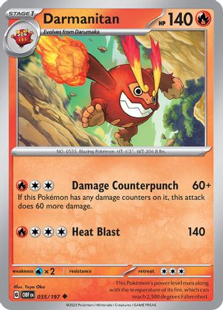 Darmanitan 35 - SV03 Obsidian Flames - Poke-Collect