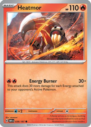 Heatmor 39 - SV03 Obsidian Flames Reverse Holofoil - Poke-Collect
