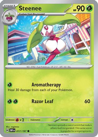 Steenee 17 - SV03 Obsidian Flames Reverse Holofoil - Poke-Collect