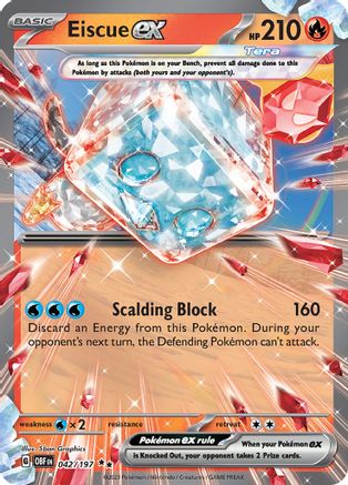 Eiscue ex 42 - SV03 Obsidian Flames Holofoil - Poke-Collect