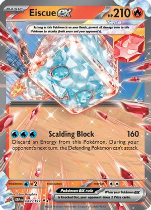 Eiscue ex 42 - SV03 Obsidian Flames Holofoil - Poke-Collect
