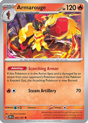 Armarouge 44 - SV03 Obsidian Flames Reverse Holofoil - Poke-Collect