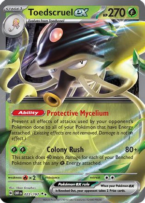 Toedscruel ex 22 - SV03 Obsidian Flames Holofoil - Poke-Collect