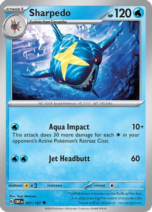 Sharpedo 47 - SV03 Obsidian Flames - Poke-Collect