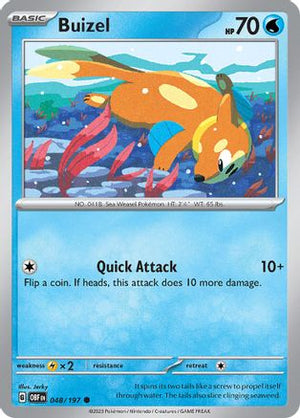 Buizel 48 - SV03 Obsidian Flames Reverse Holofoil