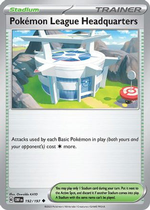 Pokemon League Headquarters 192 - SV03 Obsidian Flames - Poke-Collect