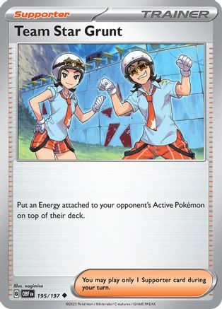 Team Star Grunt 195 - SV03 Obsidian Flames - Poke-Collect