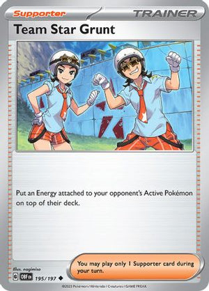 Team Star Grunt 195 - SV03 Obsidian Flames Reverse Holofoil - Poke-Collect