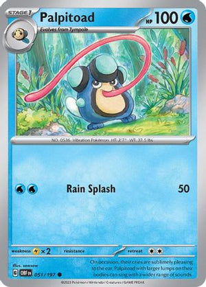 Palpitoad 51 - SV03 Obsidian Flames Reverse Holofoil - Poke-Collect