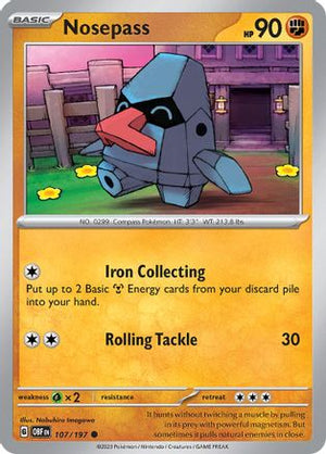 Nosepass 107 - SV03 Obsidian Flames - Poke-Collect
