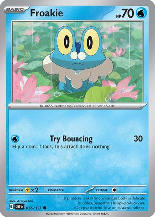 Froakie 56 - SV03 Obsidian Flames Reverse Holofoil - Poke-Collect