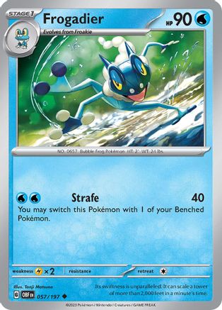 Frogadier 57 - SV03 Obsidian Flames Reverse Holofoil - Poke-Collect