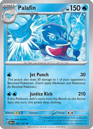 Palafin 62 - SV03 Obsidian Flames Reverse Holofoil - Poke-Collect