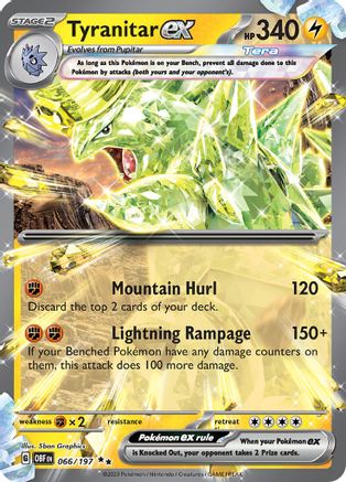 Tyranitar ex 66 - SV03 Obsidian Flames Holofoil - Poke-Collect