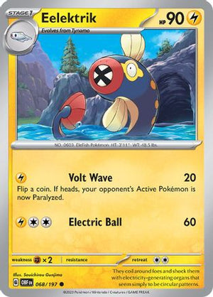 Eelektrik 68 - SV03 Obsidian Flames Reverse Holofoil - Poke-Collect