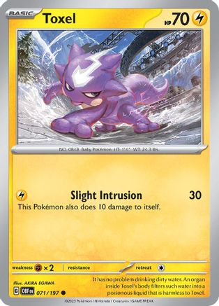 Toxel 71 - SV03 Obsidian Flames - Poke-Collect