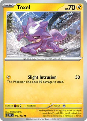 Toxel 71 - SV03 Obsidian Flames - Poke-Collect