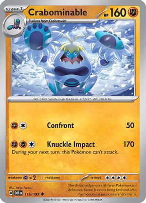 Crabominable 115 - SV03 Obsidian Flames - Poke-Collect