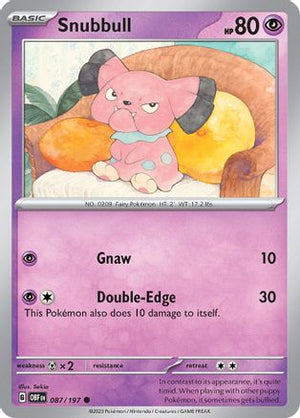 Snubbull 87 - SV03 Obsidian Flames - Poke-Collect