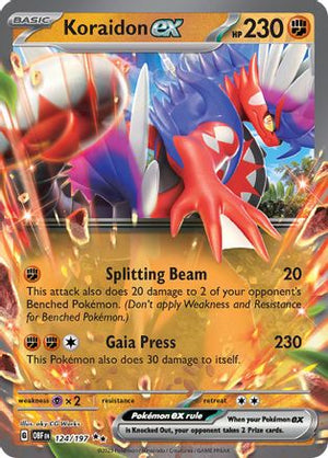 Koraidon ex 124 - SV03 Obsidian Flames Holofoil - Poke-Collect