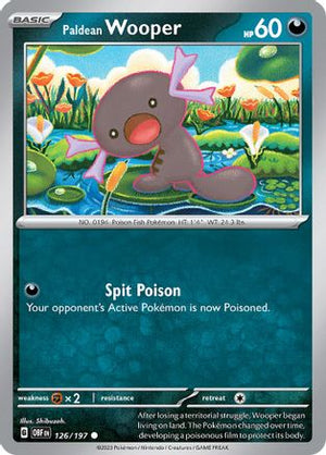 Paldean Wooper - 126/197 126 - SV03 Obsidian Flames Reverse Holofoil - Poke-Collect