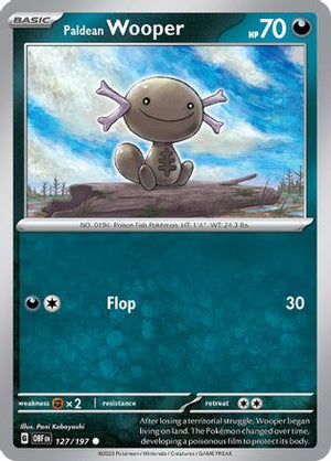 Paldean Wooper - 127/197 127 - SV03 Obsidian Flames Reverse Holofoil - Poke-Collect