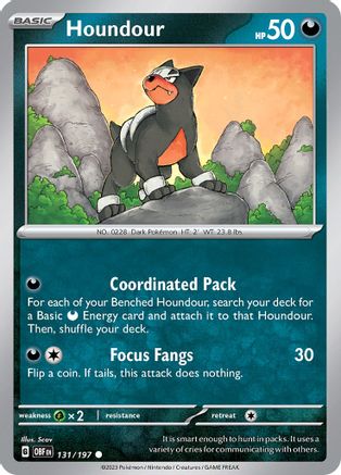 Houndour - 131/197 131 - SV03 Obsidian Flames - Poke-Collect