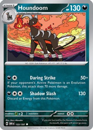 Houndoom 133 - SV03 Obsidian Flames - Poke-Collect
