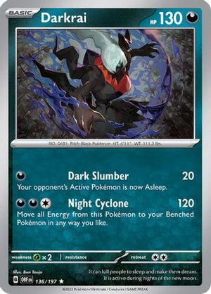 Darkrai 136 - SV03 Obsidian Flames Holofoil