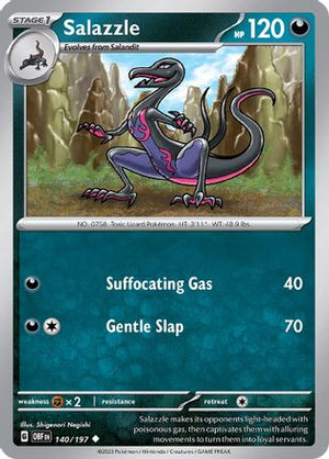 Salazzle 140 - SV03 Obsidian Flames Reverse Holofoil - Poke-Collect