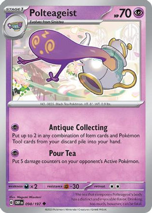 Polteageist 98 - SV03 Obsidian Flames - Poke-Collect