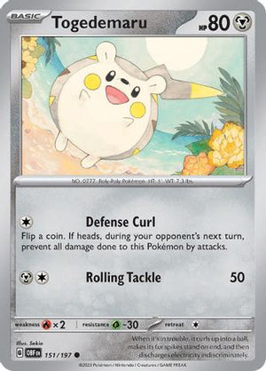 Togedemaru 151 - SV03 Obsidian Flames - Poke-Collect