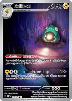 Bellibolt - 201/197 201 - SV03 Obsidian Flames Holofoil - Poke-Collect