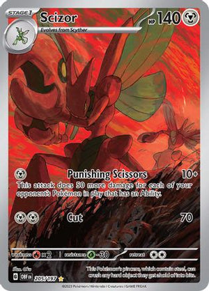 Scizor - 205/197 205 - SV03 Obsidian Flames Holofoil - Poke-Collect