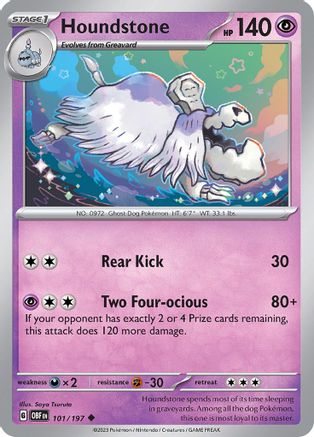 Houndstone 101 - SV03 Obsidian Flames - Poke-Collect