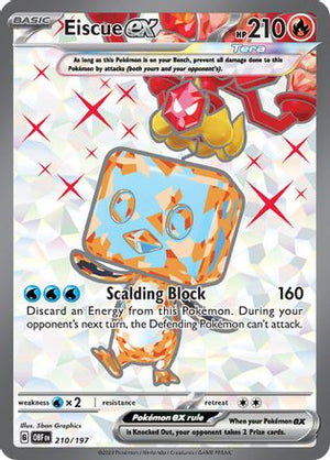 Eiscue ex - 210/197 210 - SV03 Obsidian Flames Holofoil - Poke-Collect