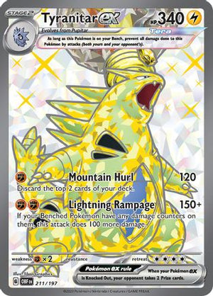 Tyranitar ex - 211/197 211 - SV03 Obsidian Flames Holofoil - Poke-Collect