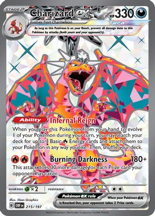 Charizard ex - 215/197 215 - SV03 Obsidian Flames Holofoil - Poke-Collect